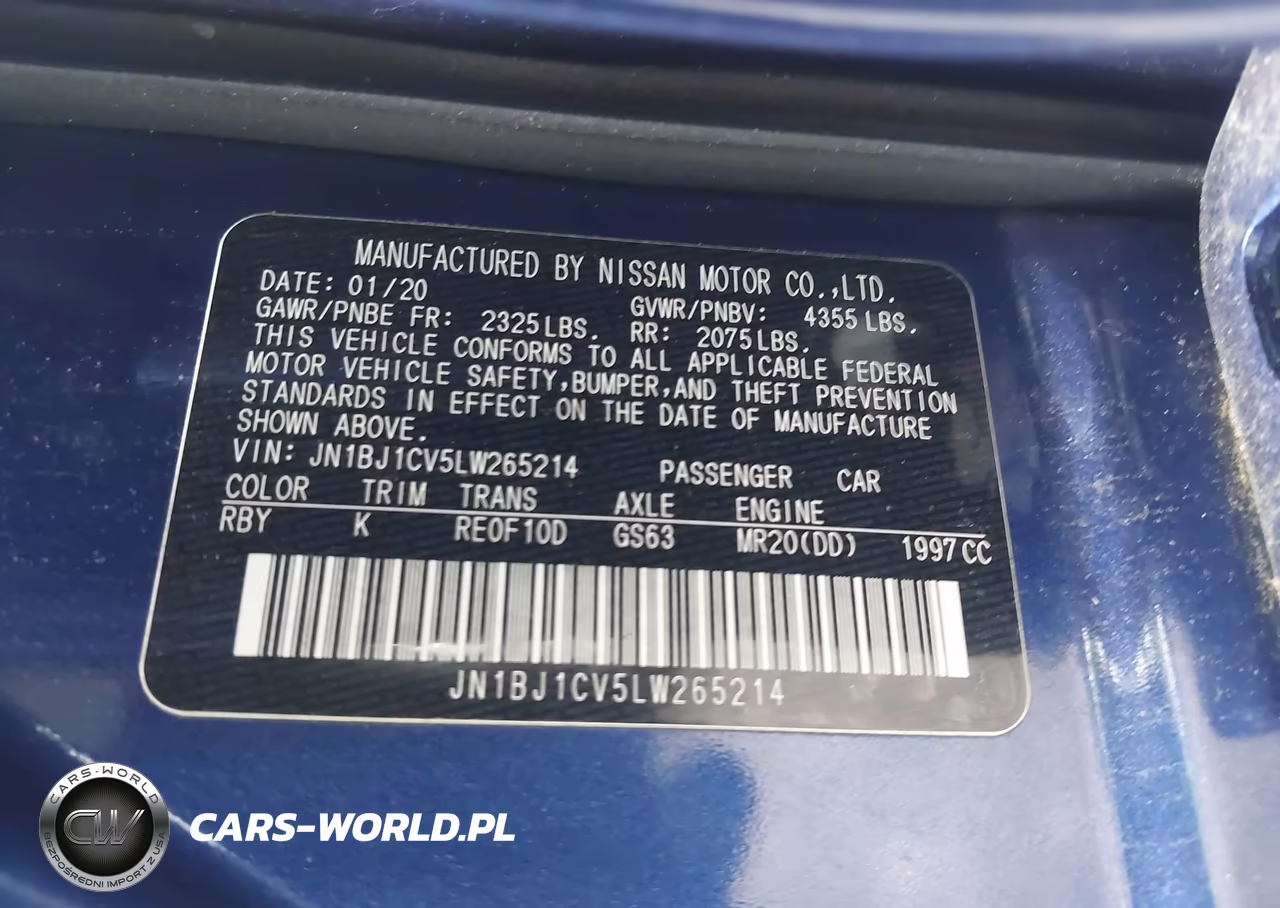 2020 Nissan Rogue Sport Sv Fwd Xtronic Cvt VIN:JN1BJ1CV5LW265214 - 9