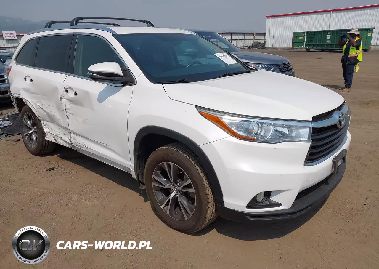 2016 Toyota Highlander Xle V6 VIN:5TDJKRFH1GS246014 - 1