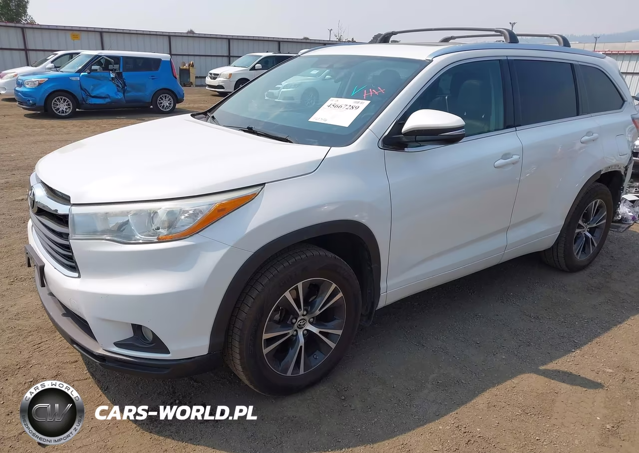 2016 Toyota Highlander Xle V6 VIN:5TDJKRFH1GS246014 - 2