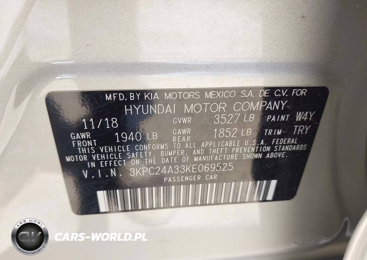 2019 Hyundai Accent Se VIN:3KPC24A33KE069525 - 9