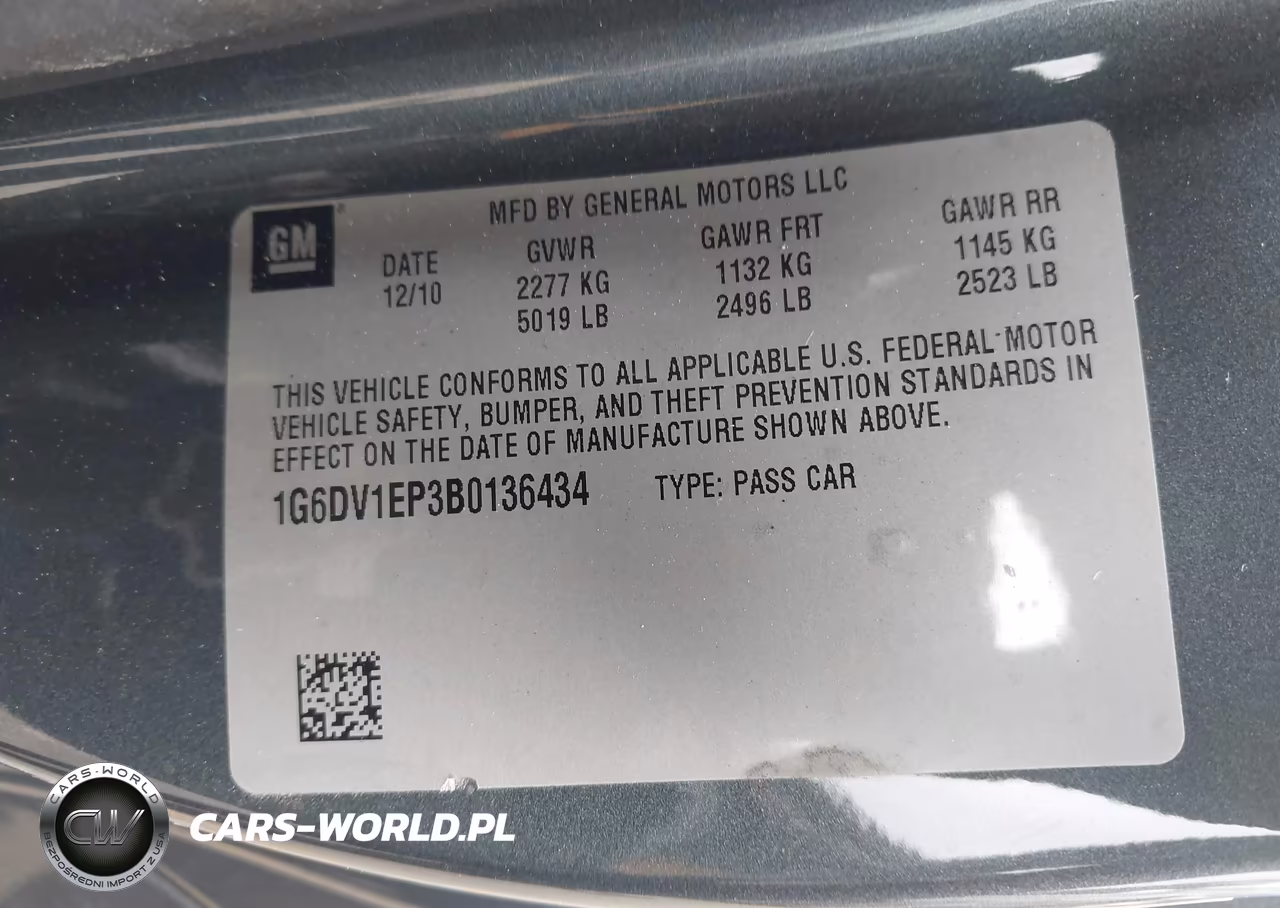 2011 Cadillac Cts-V VIN:1G6DV1EP3B0136434 - 9