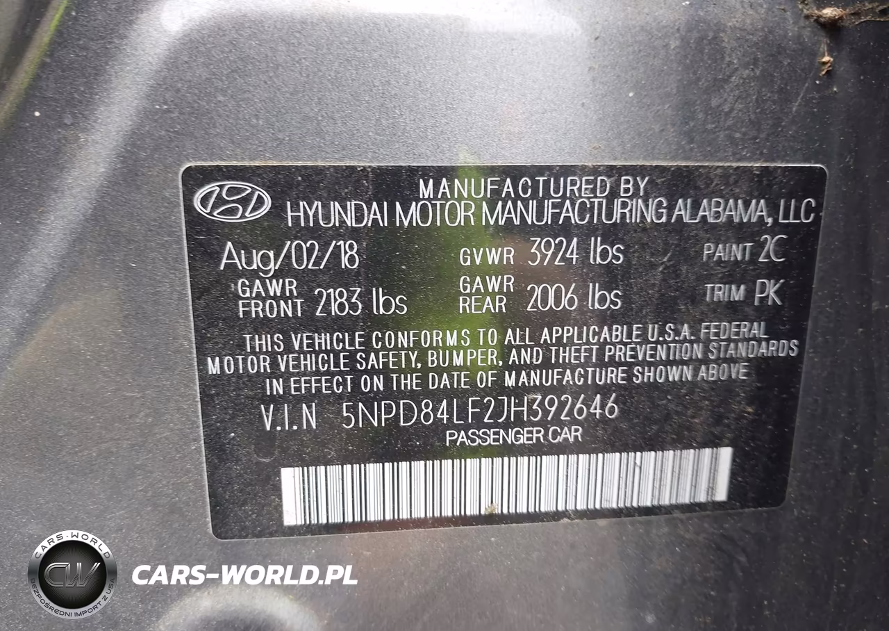 2018 Hyundai Elantra Sel VIN:5NPD84LF2JH392646 - 9