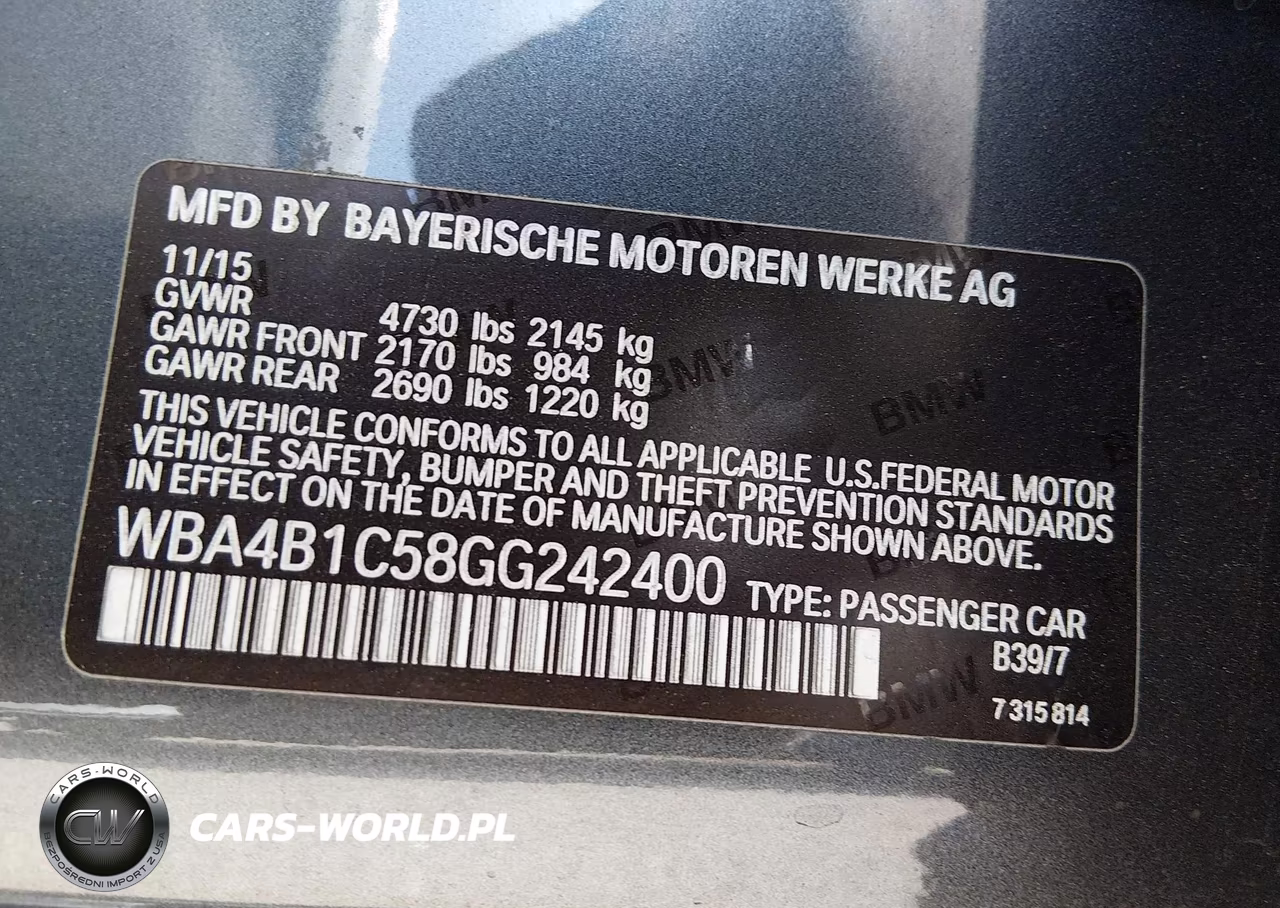 2016 BMW 435I Gran Coupe VIN:WBA4B1C58GG242400 - 9