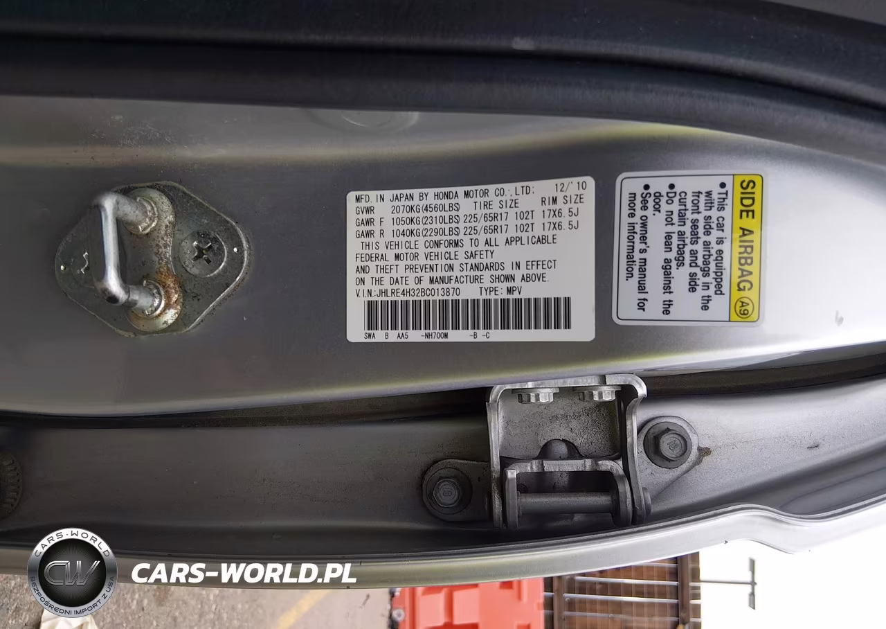 2011 Honda Cr-V Lx VIN:JHLRE4H32BC013870 - 9