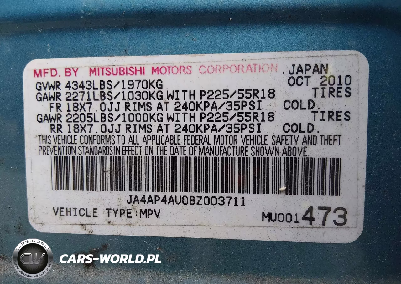 2011 Mitsubishi Outlander Sport Se VIN:JA4AP4AU0BZ003711 - 9