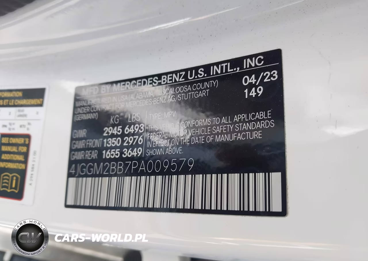 2023 Mercedes-Benz Eqe 350+ Suv VIN:4JGGM2BB7PA009579 - 9