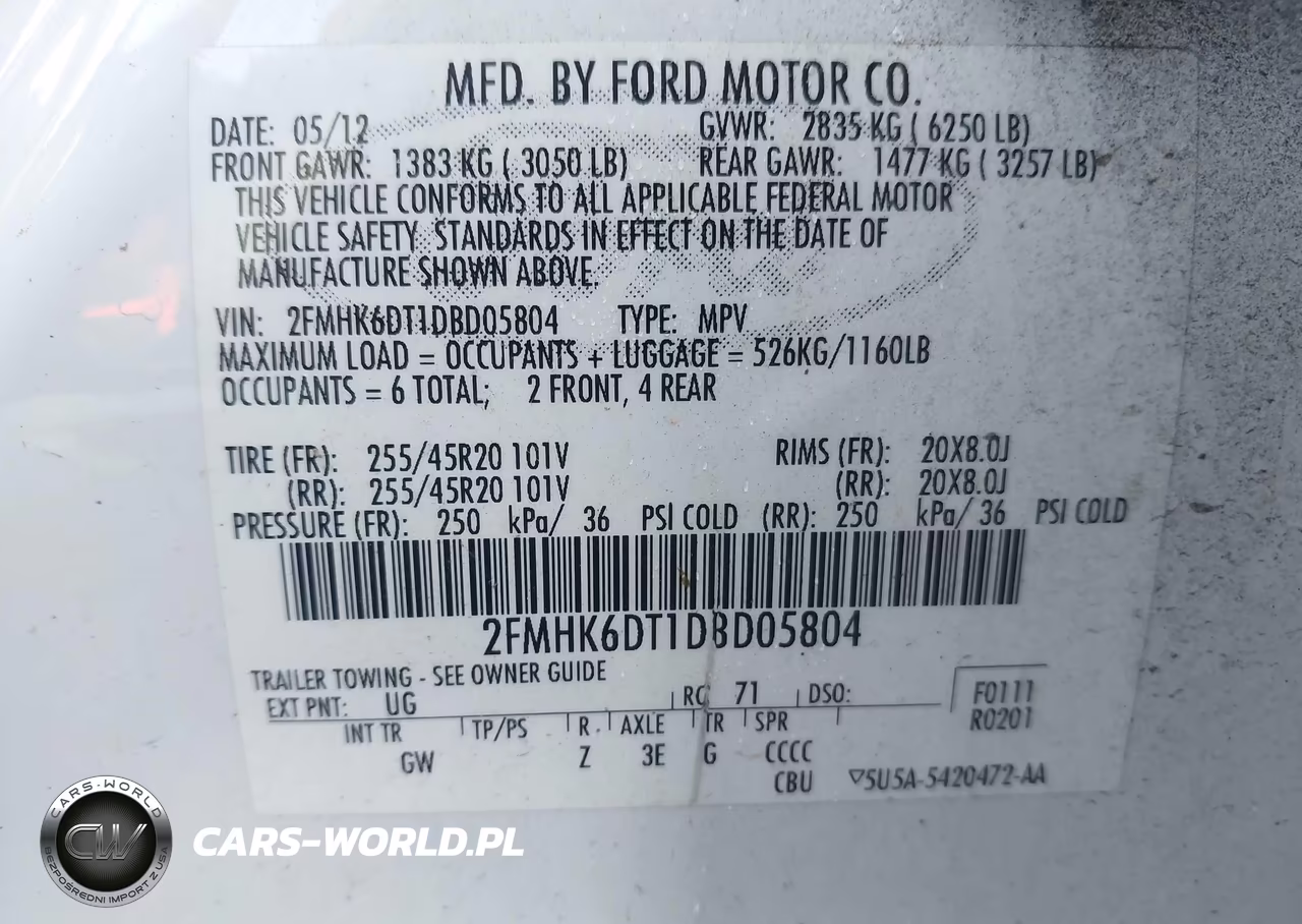 2013 Ford Flex Limited VIN:2FMHK6DT1DBD05804 - 9
