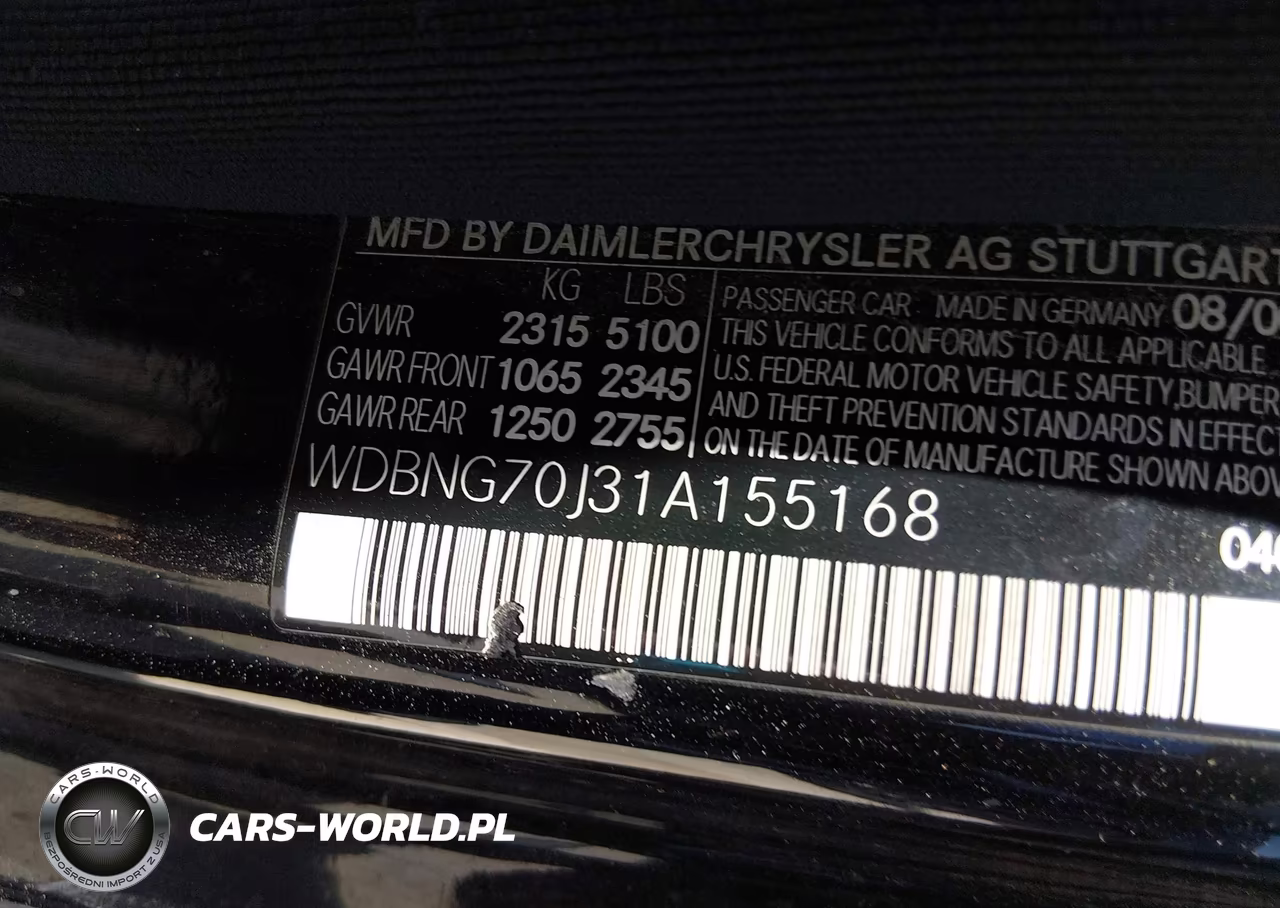 2001 Mercedes-Benz S 430 VIN:WDBNG70J31A155168 - 9