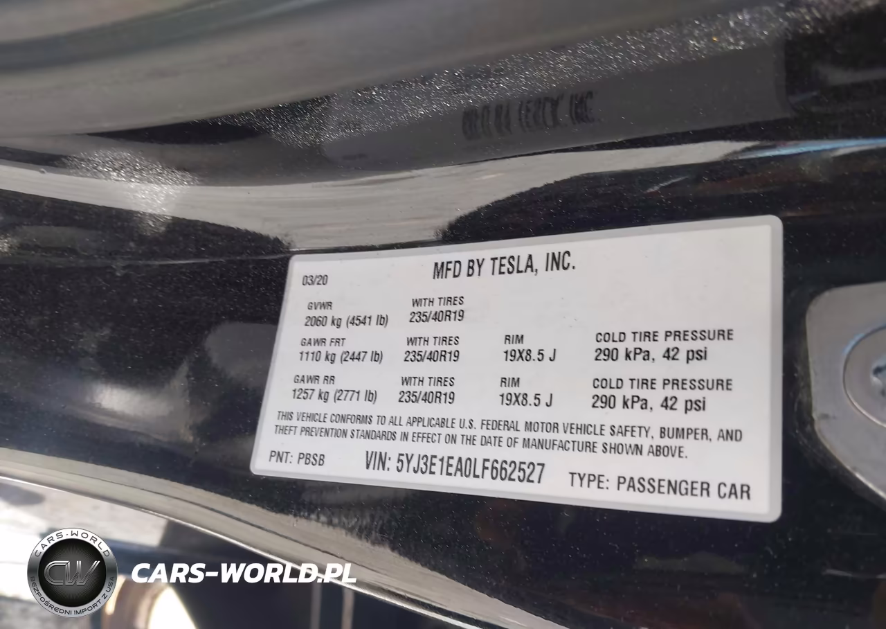 2020 Tesla Model 3 Standard Range Plus Rear-Wheel Drive-Standard Range Rear-Wheel Drive VIN:5YJ3E1EA0LF662527 - 9