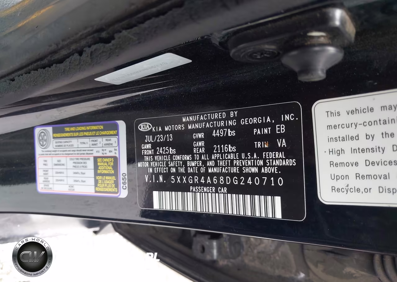 2013 Kia Optima Sx VIN:5XXGR4A68DG240710 - 9