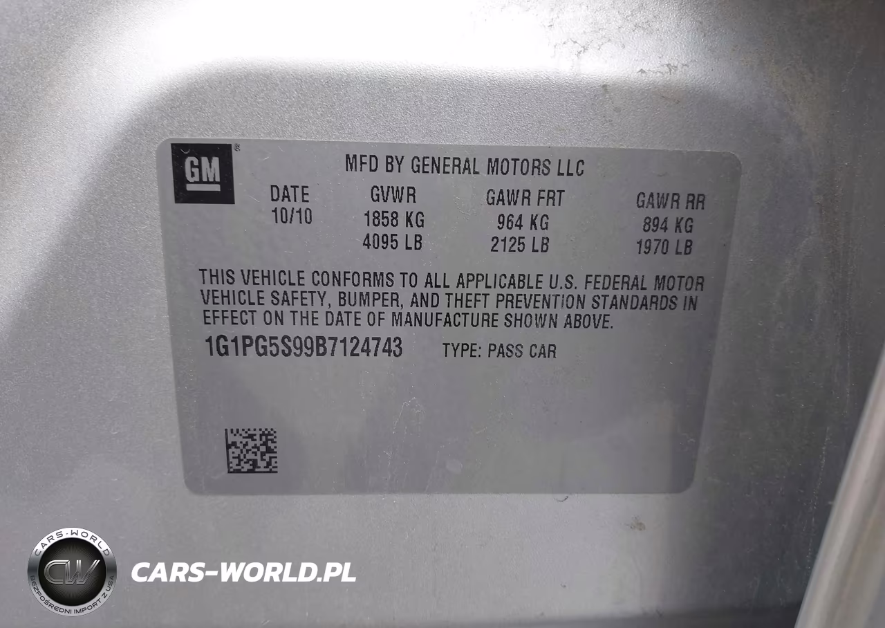 2011 Chevrolet Cruze 2Lt VIN:1G1PG5S99B7124743 - 9