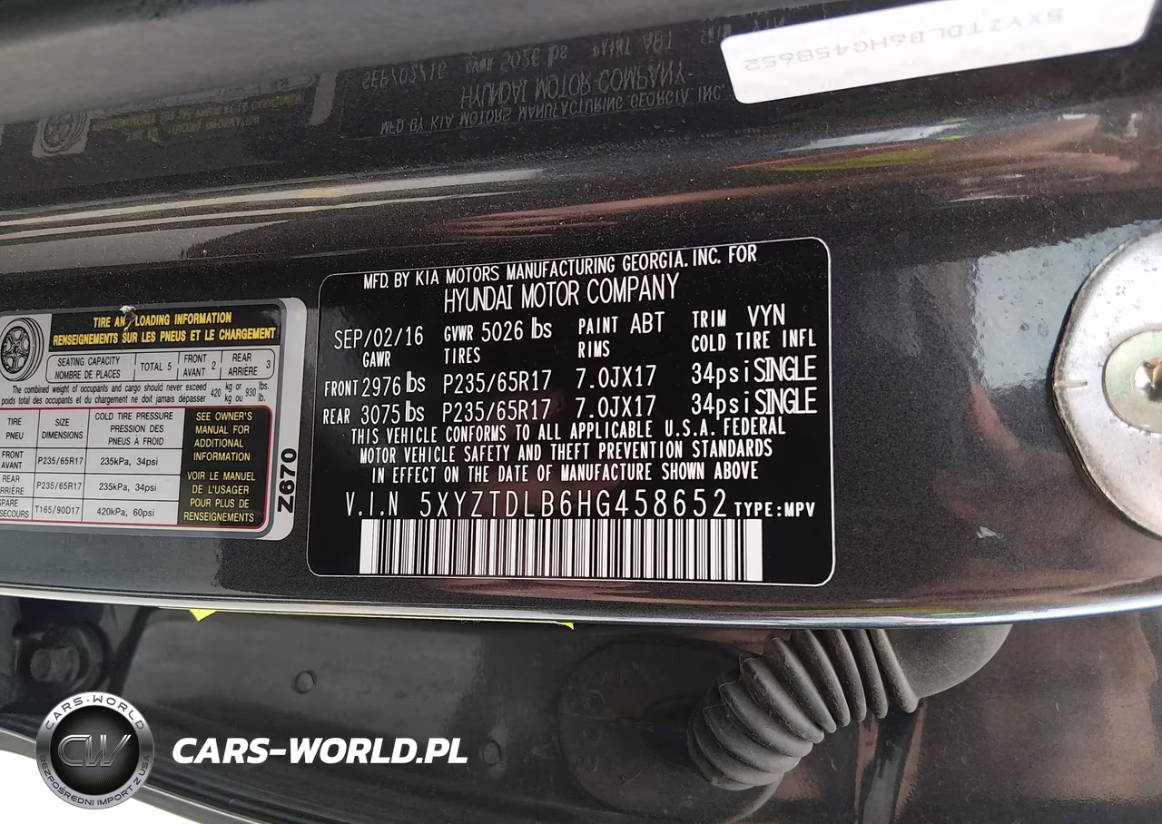 2017 HYUNDAI SANTA FE SPORT 2.4L VIN:5XYZTDLB6HG458652 - 9