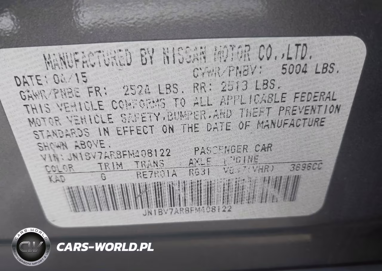 INFINITI Q50 BASE VIN:JN1BV7AR8FM408122 - 9