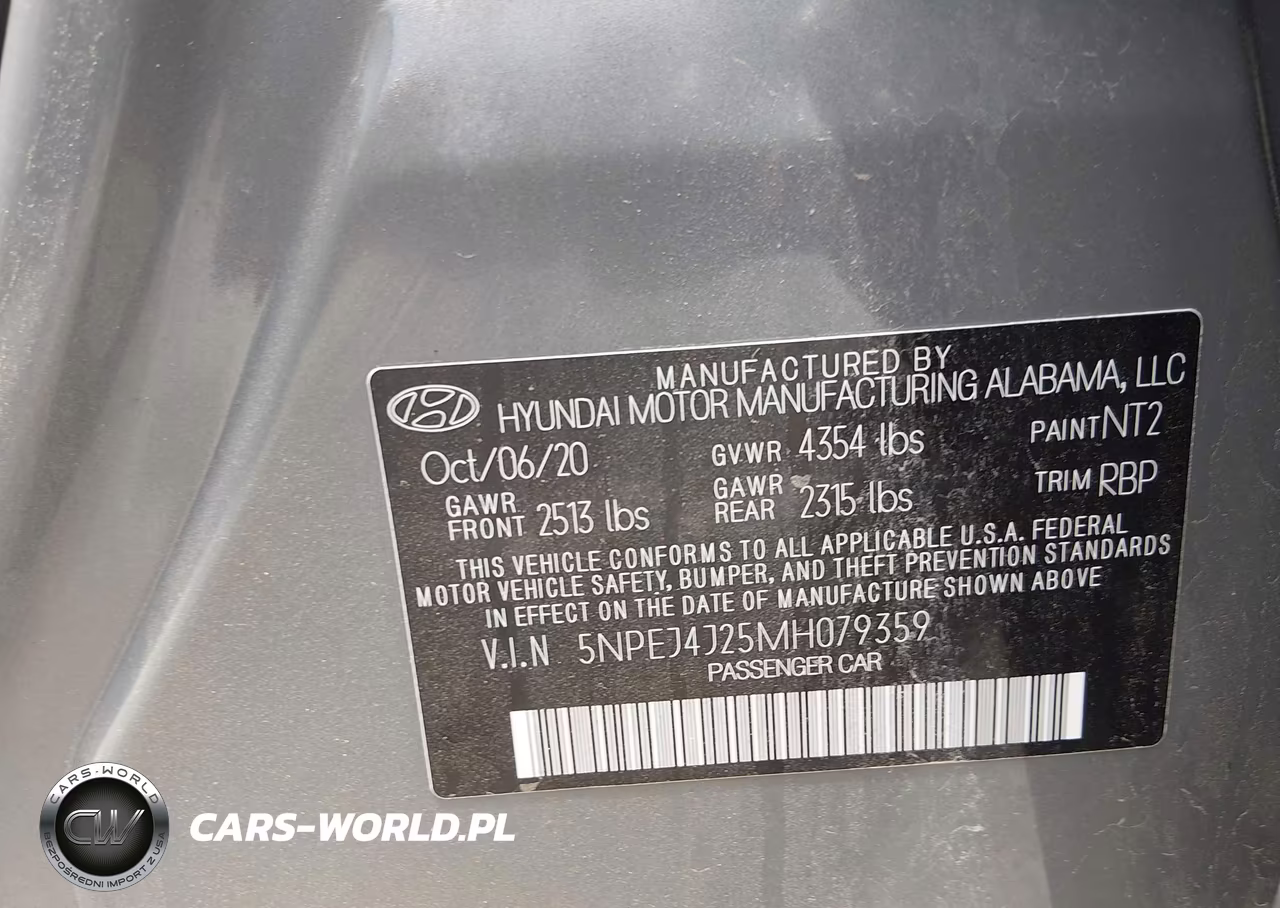 2021 Hyundai Sonata Sel Plus VIN:5NPEJ4J25MH079359 - 9