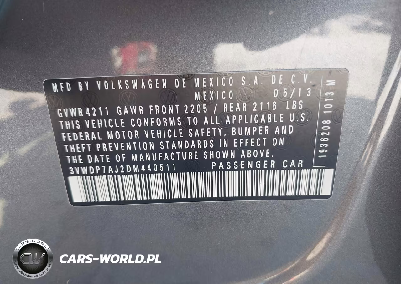 2013 Volkswagen Jetta 2.5L Se VIN:3VWDP7AJ2DM440511 - 9