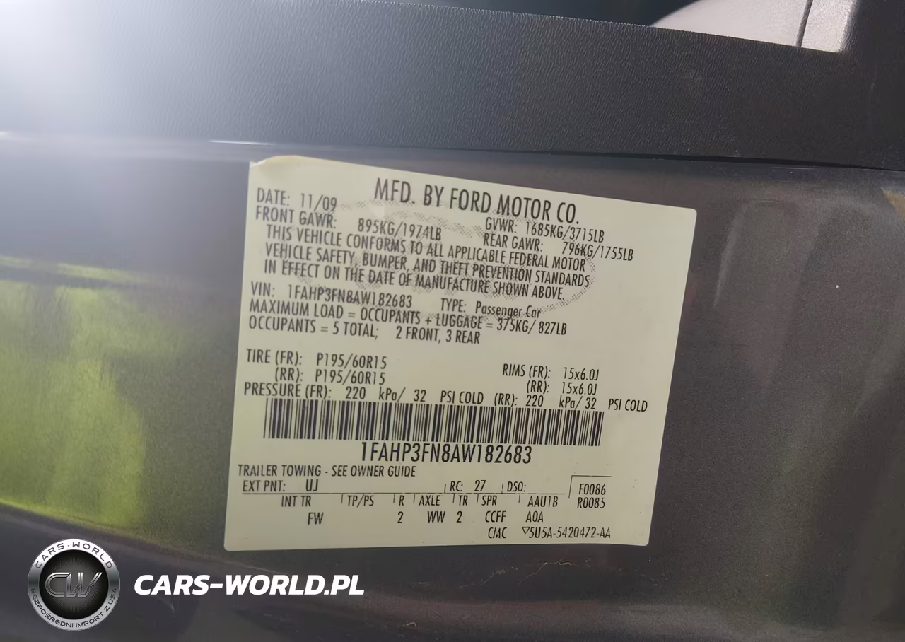 2010 Ford Focus Se VIN:1FAHP3FN8AW182683 - 9