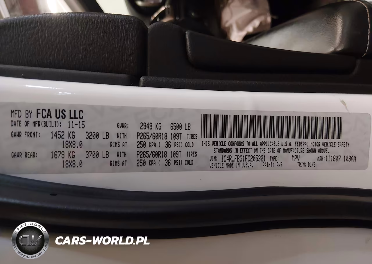 2015 Jeep Grand Cherokee Limited VIN:1C4RJFBG1FC205321 - 9