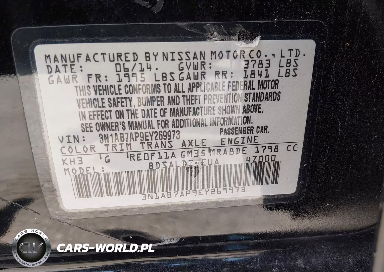 2014 Nissan Sentra Fe+ S-Fe+ Sv-S-Sl-Sr-Sv VIN:3N1AB7AP9EY269973 - 9