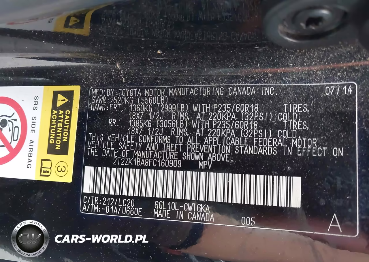 2015 Lexus Rx 350 VIN:2T2ZK1BA8FC160909 - 9