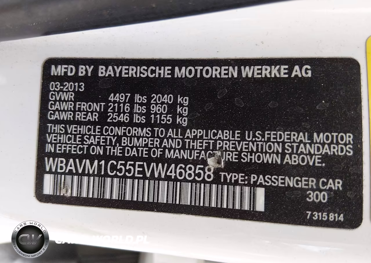 BMW X1 SDRIVE2 VIN:WBAVM1C55EVW46858 - 9