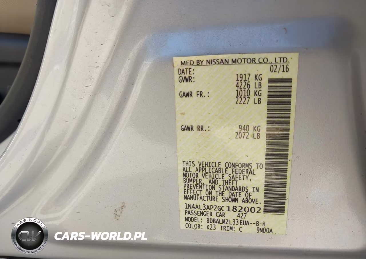2016 Nissan Altima 2.5 Sv VIN:1N4AL3AP2GC182002 - 9