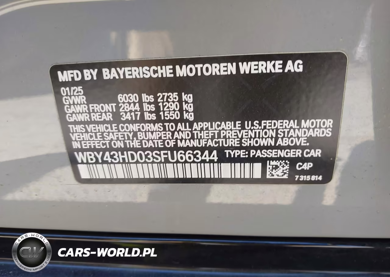 2025 BMW I4 Gran Coupe xDrive40 VIN:WBY43HD03SFU66344 - 9