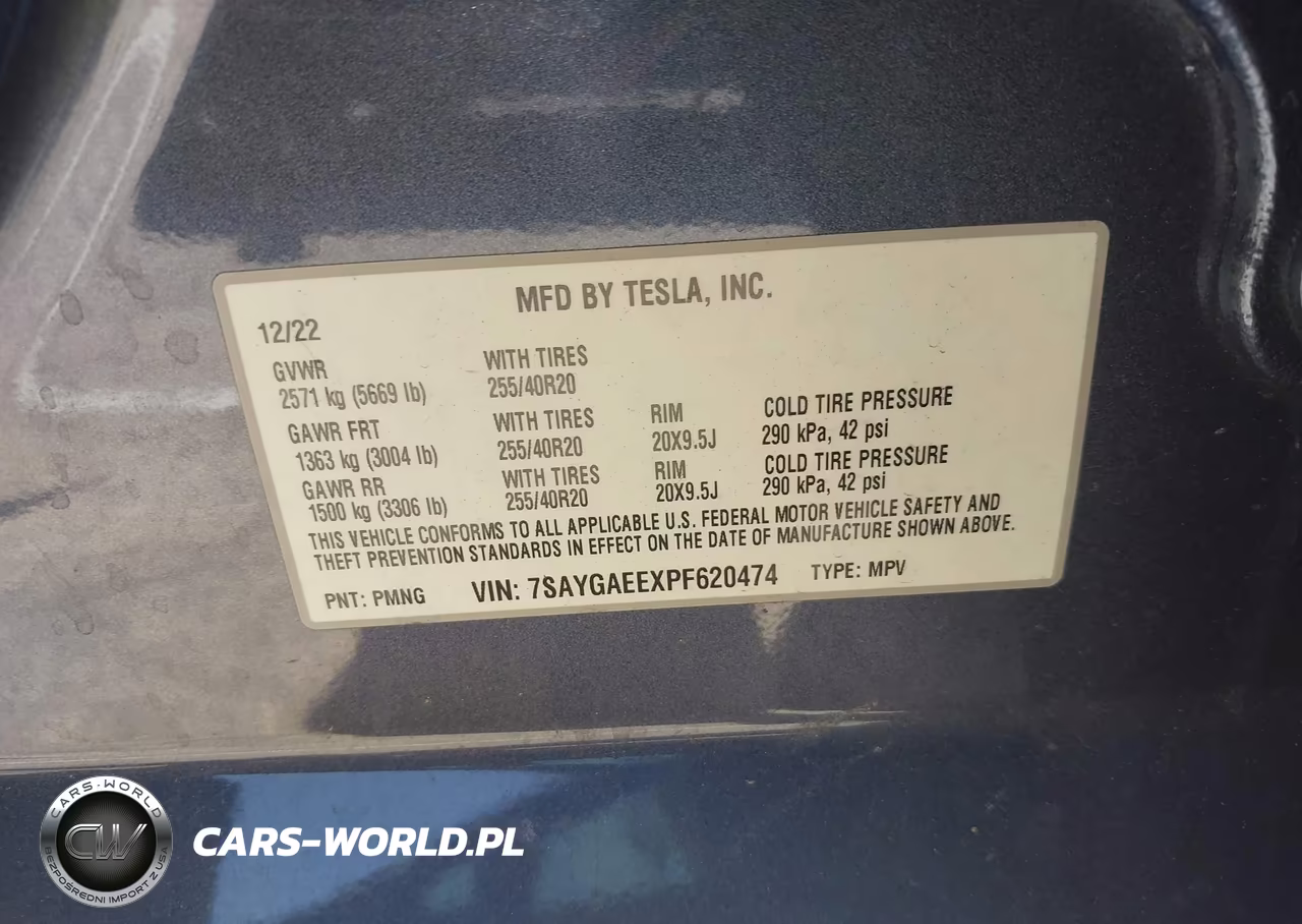 2023 Tesla Model Y Awd-Long Range Dual Motor All-Wheel Drive VIN:7SAYGAEEXPF620474 - 9