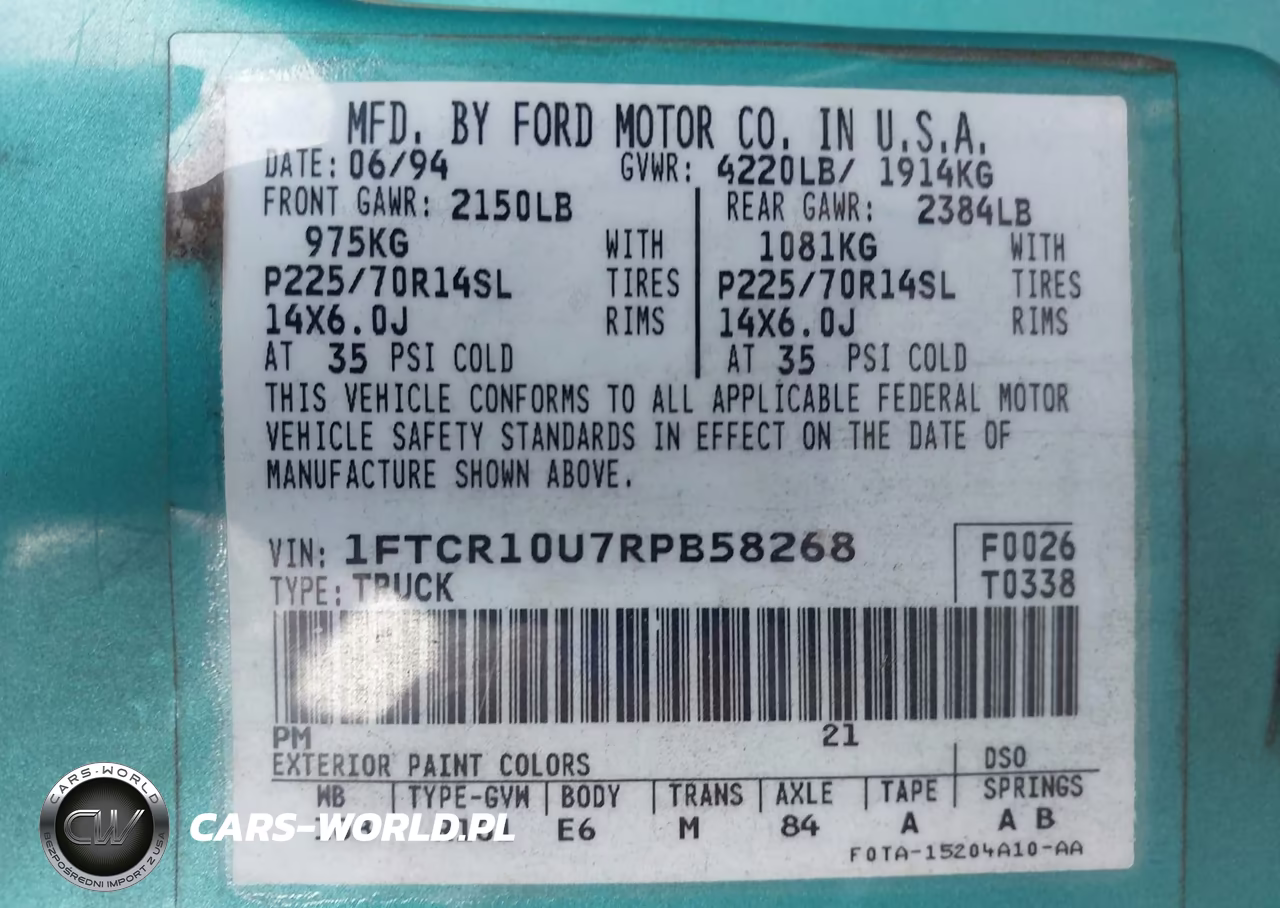 1994 Ford Ranger VIN:1FTCR10U7RPB58268 - 9