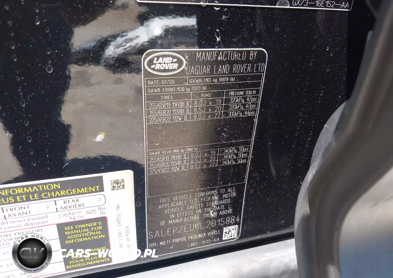 2020 Land Rover Defender 110 Se VIN:SALEP7EU6L2015884 - 9