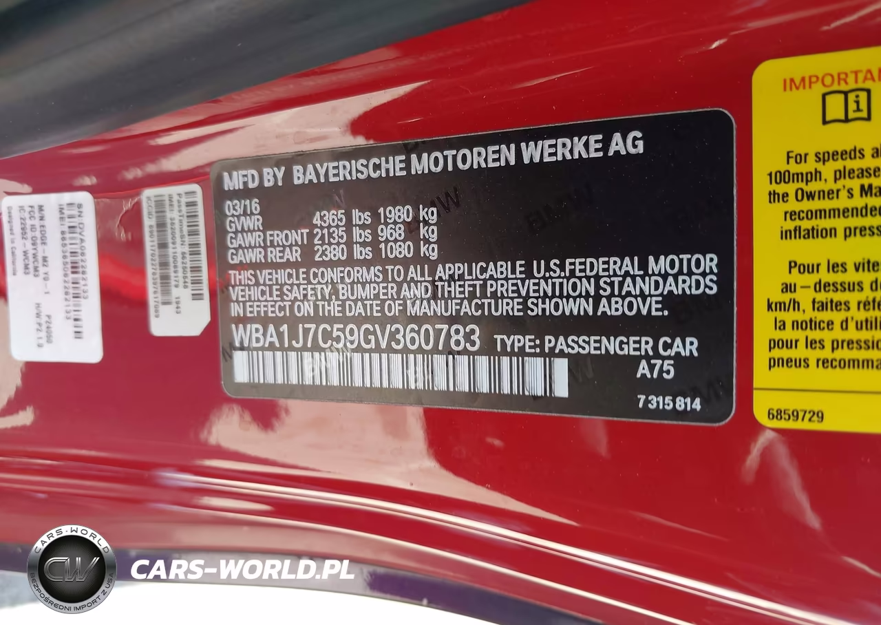 2016 BMW M235I VIN:WBA1J7C59GV360783 - 9