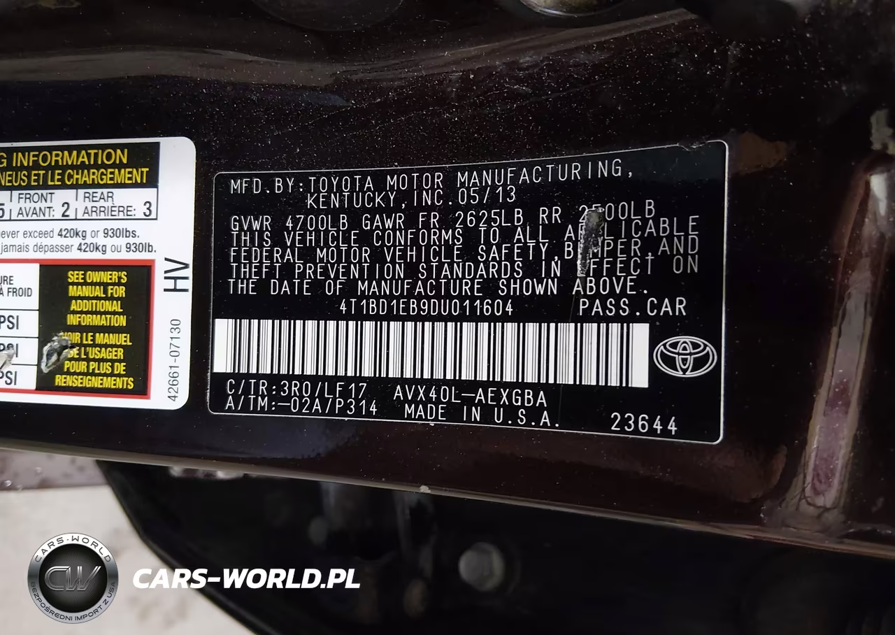 2013 Toyota Avalon Hybrid Xle Premium VIN:4T1BD1EB9DU011604 - 9