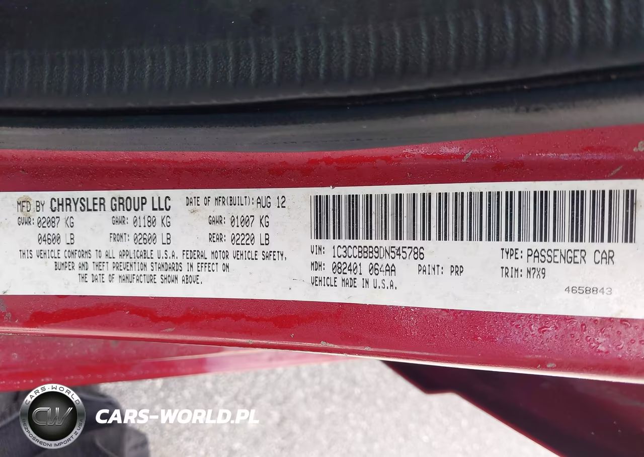 2013 Chrysler 200 Touring VIN:1C3CCBBB9DN545786 - 9