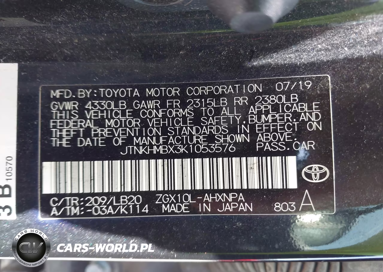 2019 Toyota C-Hr Limited VIN:JTNKHMBX3K1053576 - 9
