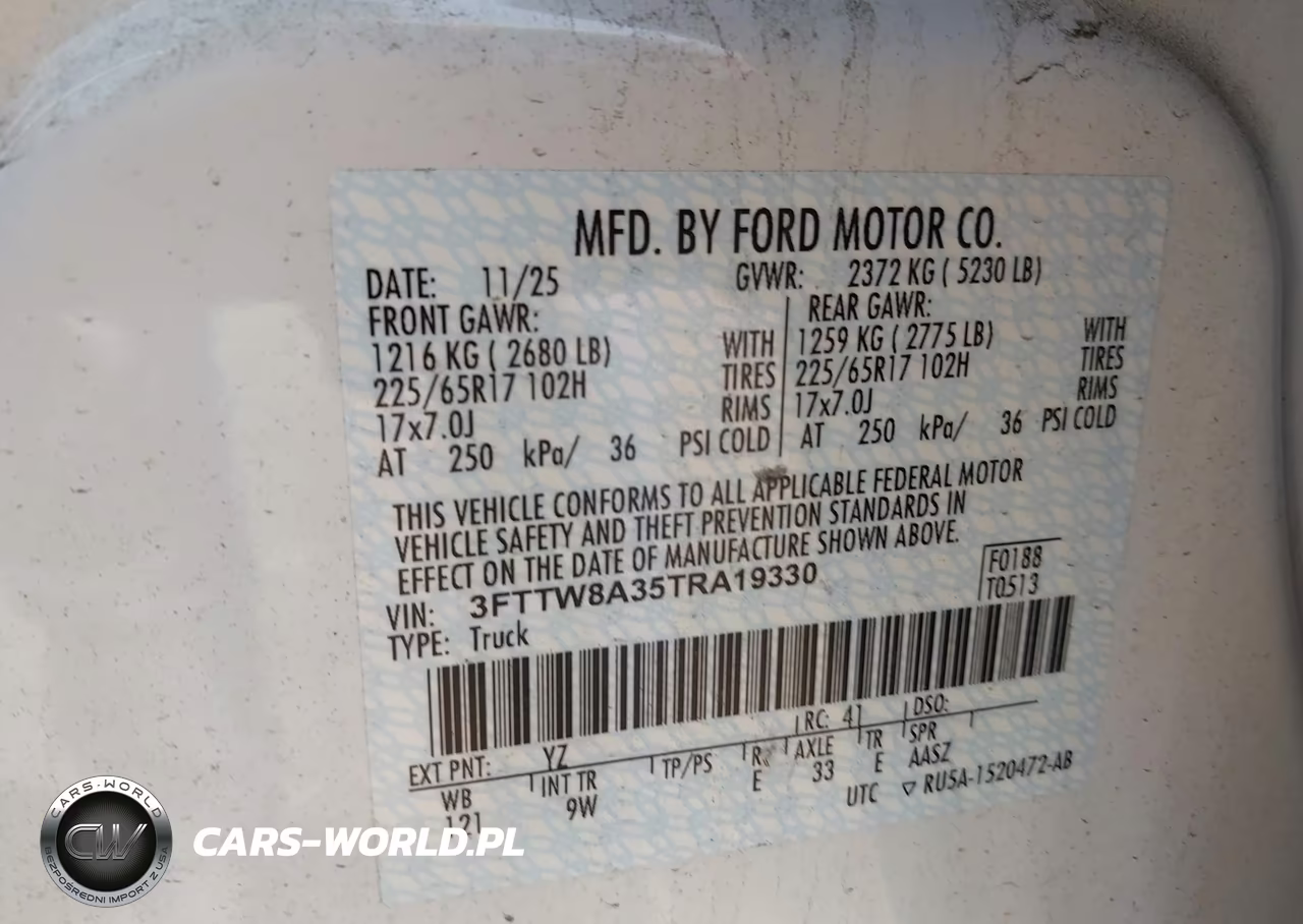 2026 Ford Maverick Xl VIN:3FTTW8A35TRA19330 - 9