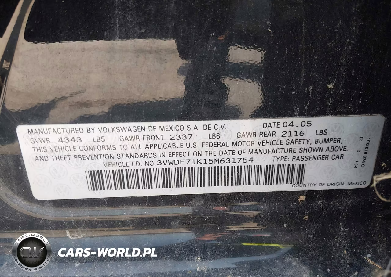 2005 Volkswagen Jetta VIN:3VWDF71K15M631754 - 9