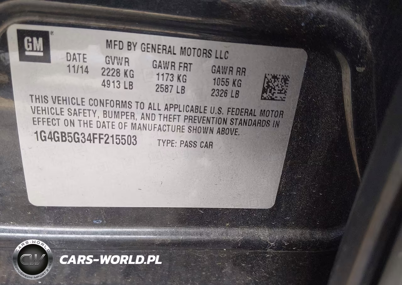 2015 Buick Lacrosse Leather VIN:1G4GB5G34FF215503 - 9