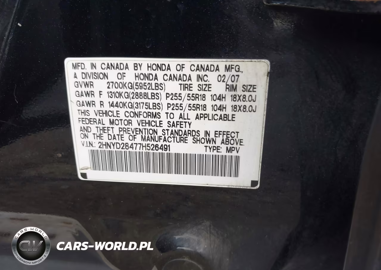 2007 Acura Mdx Technology Package VIN:2HNYD28477H526491 - 9