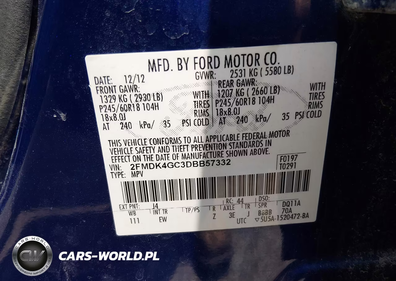 2013 Ford Edge Se VIN:2FMDK4GC3DBB57332 - 9