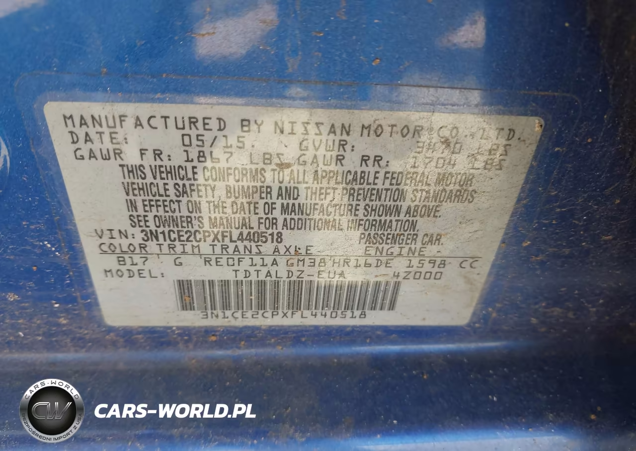 2015 Nissan Versa Note Sv VIN:3N1CE2CPXFL440518 - 9
