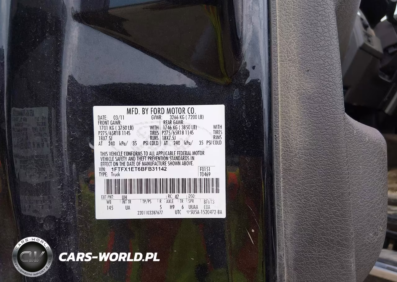 2011 Ford F-150 Xlt VIN:1FTFX1ET6BFB31142 - 9