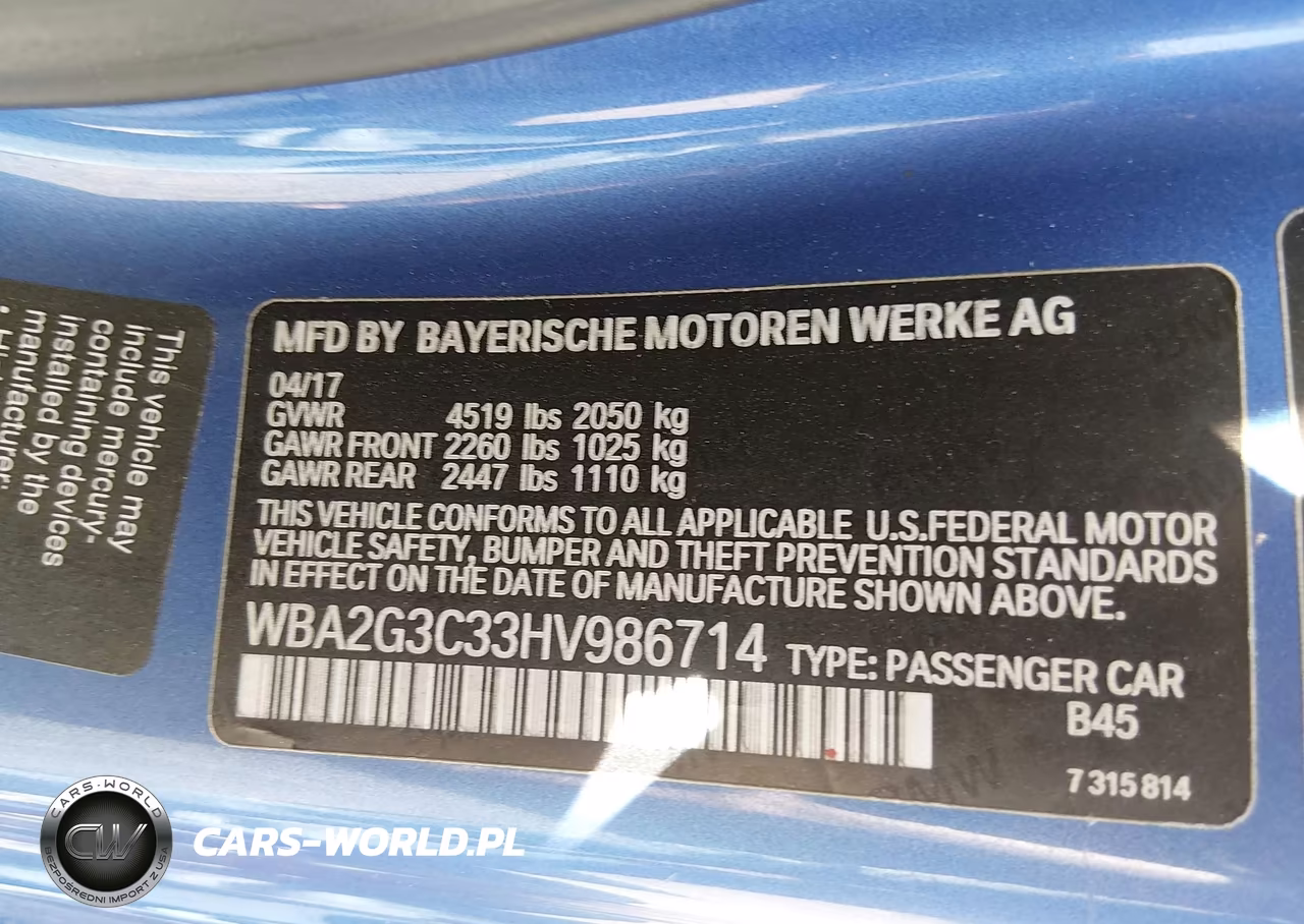 2017 BMW M240I xDrive VIN:WBA2G3C33HV986714 - 9