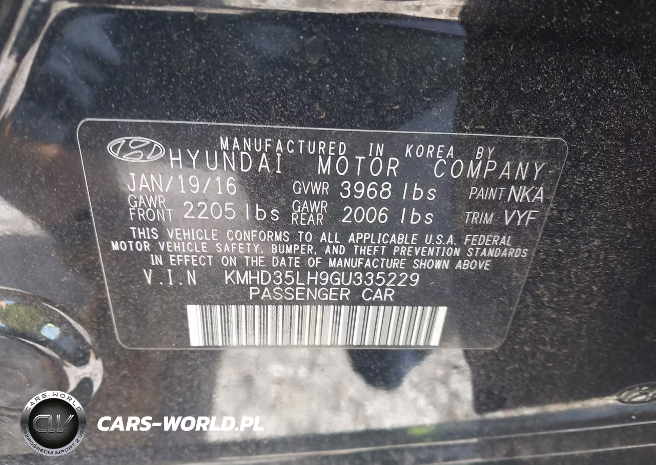 2016 Hyundai Elantra Gt VIN:KMHD35LH9GU335229 - 9
