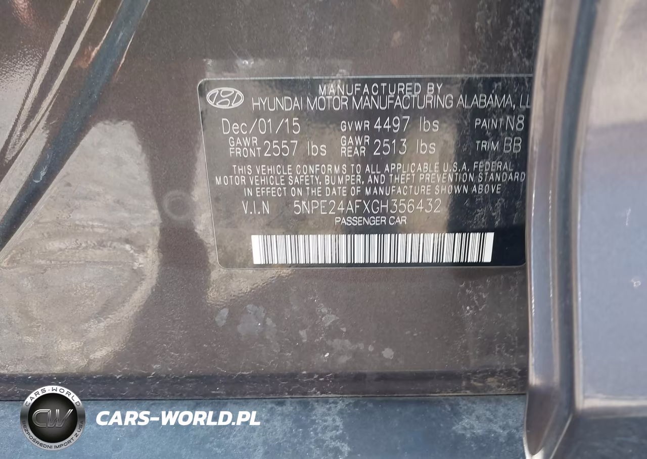 2016 Hyundai Sonata Se VIN:5NPE24AFXGH356432 - 9