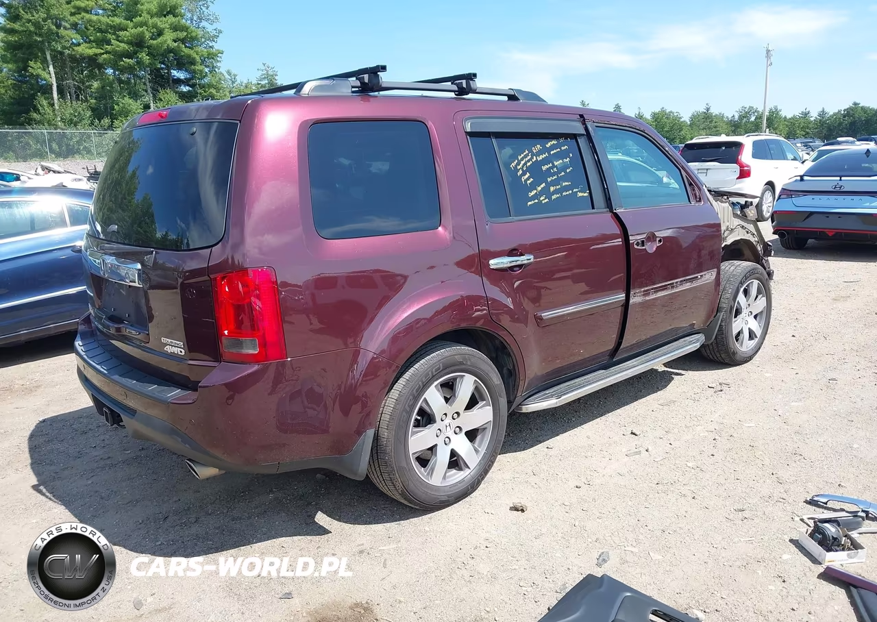 2014 Honda Pilot Touring VIN:5FNYF4H95EB052356 - 4