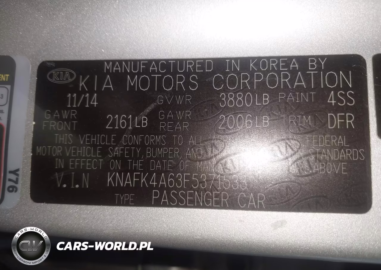 2015 Kia Forte Lx VIN:KNAFK4A63F5371533 - 9