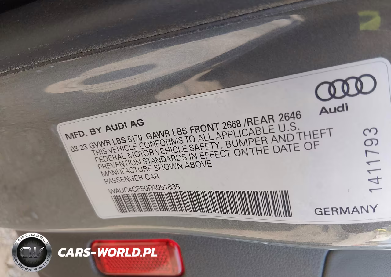 2023 Audi S5 Sportback Premium Plus Tfsi Quattro Tiptronic VIN:WAUC4CF50PA051635 - 9