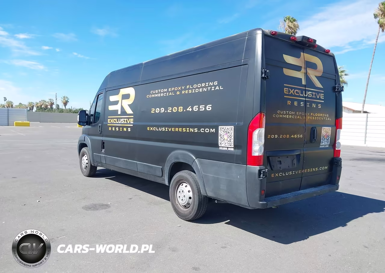 2022 Ram Promaster 3500 Cargo Van High Roof 159 Wb Ext VIN:3C6MRVJGXNE136254 - 3