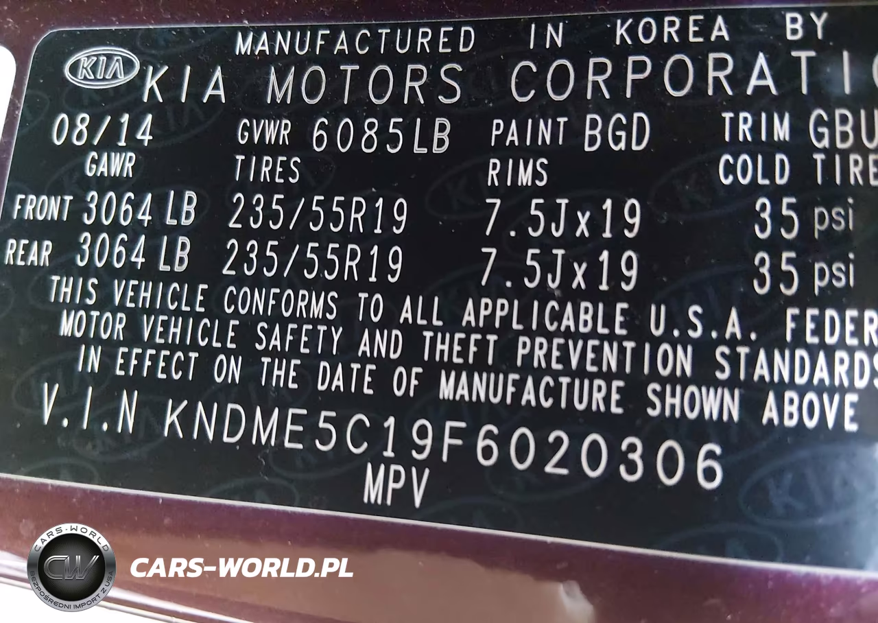 2015 Kia Sedona Sx Luxury VIN:KNDME5C19F6020306 - 9