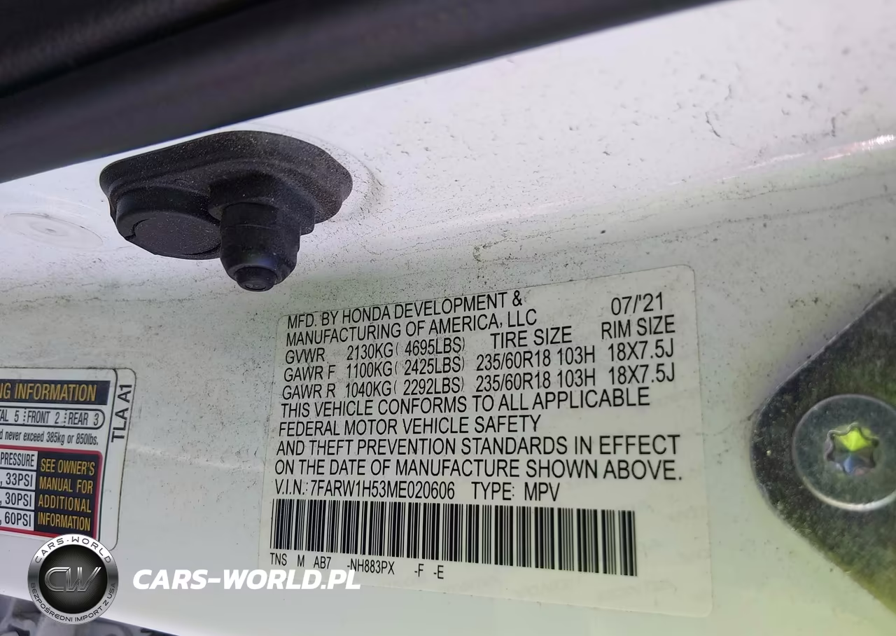 2021 Honda Cr-V 2Wd Ex VIN:7FARW1H53ME020606 - 9
