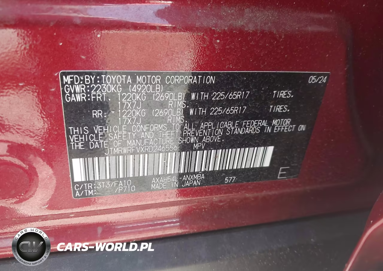 2024 Toyota Rav4 Hybrid Xle VIN:JTMRWRFVXRD246556 - 9